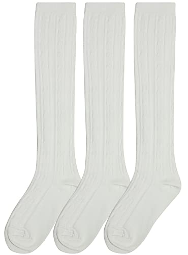 Girls‘ Knee High Socks,Kids School Uniform Long Socks for both Boys&Girls 3 Pack4