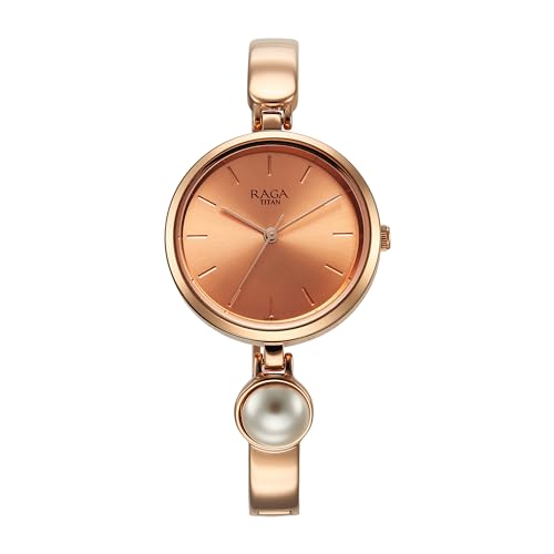 Titan Raga Power Pearls Quartz Analog Rose Gold Dial Metal Strap with Pearl Watch for Women-NS2720WM01F (B0CLRD5HWT) Amazon Price History, Amazon Price Tracker
