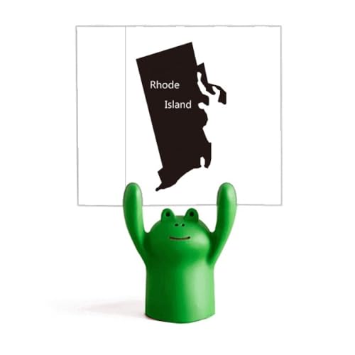 Support de carte grenouille dessin animé décoratif pour le bureau