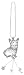 Ganz Silver Dog Car Charm, Corgi