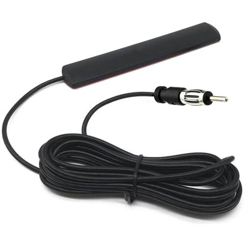 Kuanve Universal Car Radio Antenna Car Stereo Fm Am Hidden Adhesive Mount Patch Antenna Car Radio Media Receiver Player Amplifier Antenna Connector For Vehicle Truck Suv Car cover