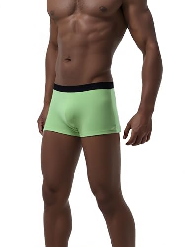 Men's Boxer Briefs Moisture Wicking & Breathable Underwear Soft & Comfortable Men's Briefs Perfect for Daily Wear Green3