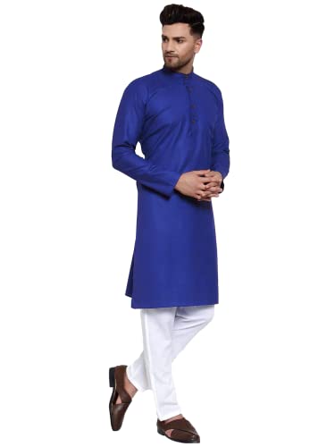 Image of Multi Colored Cotton Plain Men's Ethnic Kurta Only