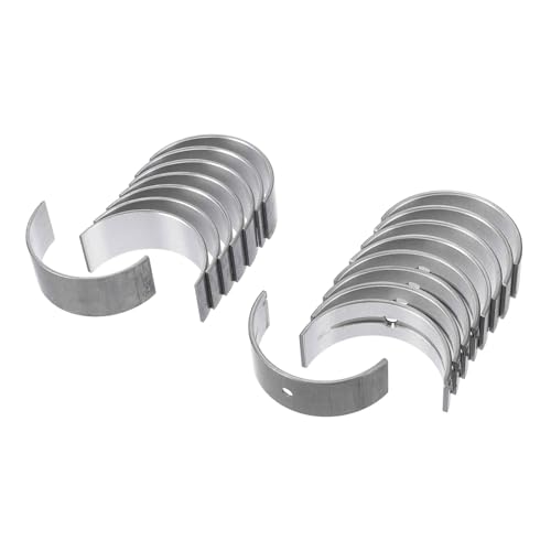 A ABSOPRO Juego De Cojinetes De Biela Principal Y De Conexión No.11217585452/11247586035 Para Mini Cooper R56 2007-2013 Motor Cojinete De Biela De Cigüeñal Metal Tono Plateado 18 Piezas