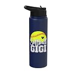 Softball Gigi Gifts For Mother's Day Women Softball Lovers Stainless Steel Insulated Water Bottle
