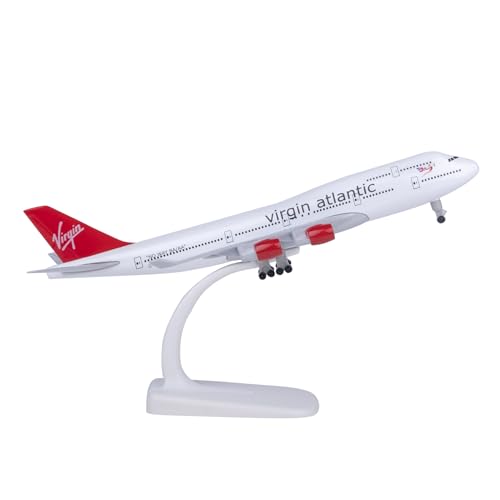 Bswath Airplane Model 1:300 Scale Model Plane British Air Airplane B747 Model Plane for Gift and Decoration