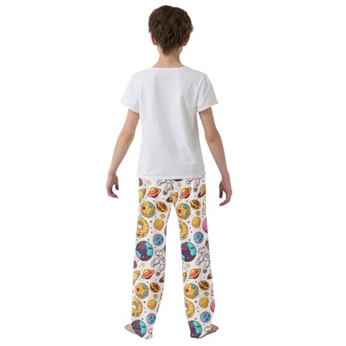 Pajama Bottoms, Candy Donut and Astronaut Slee Pants Lounge Wear Pajamas Long Pant Sleepwear Pjs3