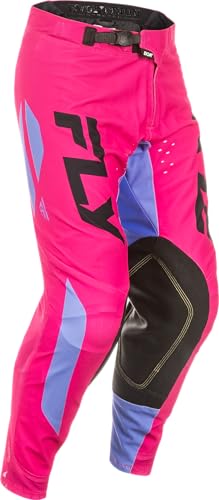 Fly Racing Pantalones Evolution DST para hombre (rosa/lavanda/negro, talla 36 de EE. UU.)