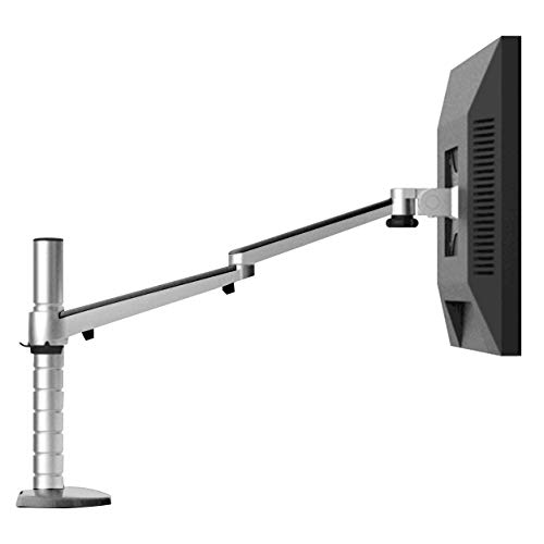 VERSADESK Omniview Single Monitor Arm - Black, Universal mounting Bracket, Aluminum Alloy Frame, Integrated Cable Management, 360 Degree Rotation Range, 180 Degree Swivel Range - Thumbnail 6