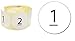 ETICHETTE ADESIVE NUMERATE DA 1-100 DIAMETRO 5,5 CM + 20 ETICHETTE BIANCHE NEUTRE IN OMAGGIO - CARATTERI MOLTO GRANDI ALTA QUALITA'