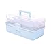 Felenny Kunststoff Lagerung Box Drei- Schicht Klar Kunststoff Lagerung Fall Mehrzweck Tragbare Medizin Lagerung Box mit Griff Medikamente Kosmetik Spielzeug