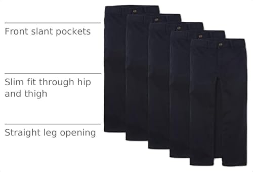 Image of The Children's Place Boys' Stretch Relaxed Straight Chino Pants, Multipacks
