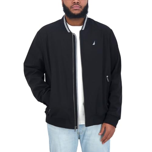 Image of Nautica Men's Lightweight Bomber Jacket - Wind & Water-Resistant, Regular, Big & Tall Sizes