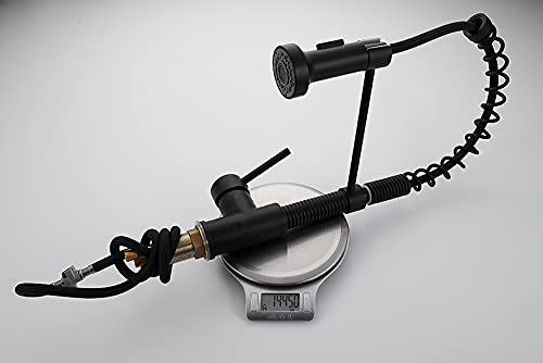 Robinet de cuisine à ressort orientable et flexible pour grand évier