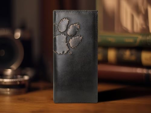 ZEP-PRO NCAA Clemson Tigers Burnished Leather Secretary Wallet, Slim Stylish for Men4