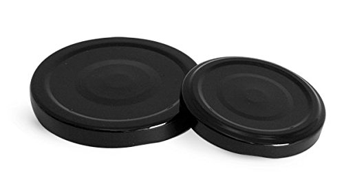 82/2040 Black Metal Plastisol Lined Lug Caps