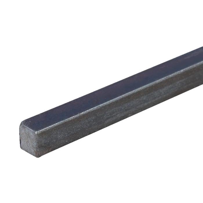 Barra in Ferro Quadro Pieno da 1 Metro – Sezioni 10x10, 12x12, 14x14, 16x16, 20x20, 25x25, 30x30 mm – Per Carpenteria, Artigianato, Fabbri e Officine (10x10)
