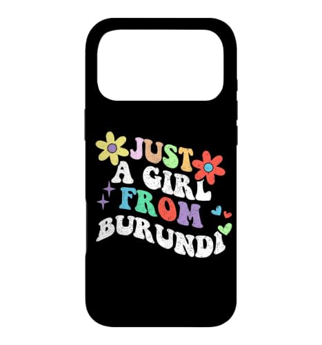 Retro Groovy Just A Girl from Burundi Mother's Day 2023 Case for iPhone 17 Pro Max