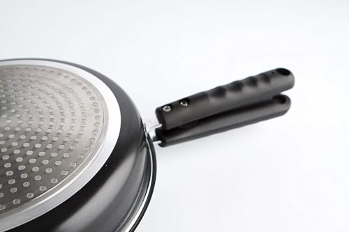 Mge - Girafrittata In Alluminio Con Rivestimento Antiaderente - Padella Doppia Per Frittata - Girafrittata Induzione - Padella Per Frittata Doppia Antiaderente - Ø 28 Cm - 9
