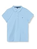 Passform Regulär GANT Damen MD. Pique SS Rugger Poloshirt MIT Kurzarm, Gentle Blue, XXL