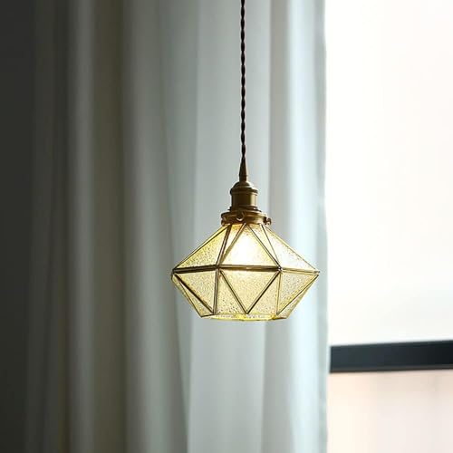 Plafonnier en laiton moderne E27 pour sublimer un coin nuit chaleureux