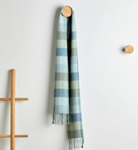 Foxford Irish Lambswool Scarf with Fringe For Women, 11.81 x 74.74 inches2