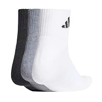 adidas Unisex Cushioned Sportswear Ankle Socks 3 Pair Pack, medium grey heather/white/black, 45-48 – Ansicht 3