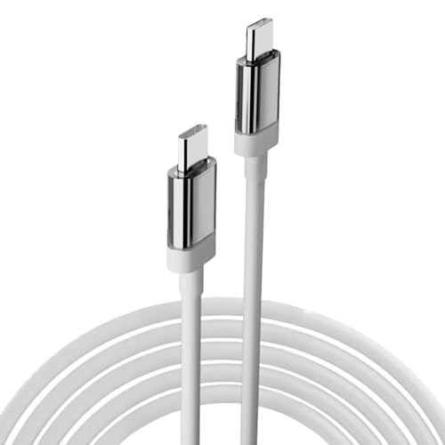 Image of Original 45W USB-C Fast Charger with Cable|Compatible with Nothing Phone 1|2|2a|2a Plus|3a|Adapter with C to C Cable|Compact & Travel-Friendly Design, White