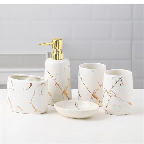 Set salle de bain porte-brosse à dents distributeur savon vert