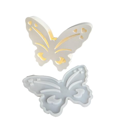 Beimus Molde de silicona flexible para luz nocturna de mariposa brillante, diseños creativos para ambientes románticos y hogar