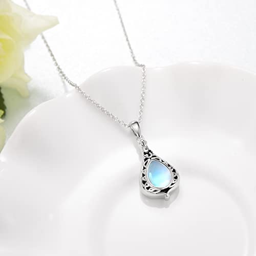 TYSO Celtic Urn Necklace For Ashes 925 Sterling Silver Cremation Jewelry For Ashes Keepake Urn Necklace Gifts For Women Wife Mother4