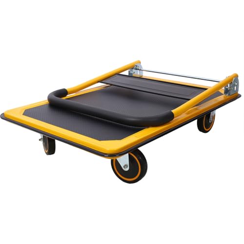Carrito Plegable Resistente con Ruedas Giratorias y Capacidad 330 lb miniatura 2
