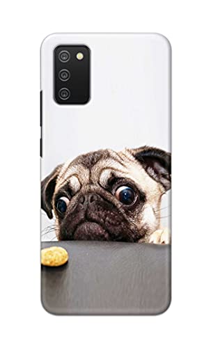 Image of PRINTFIDAA� Printed Hard Back Cover Case for Samsung Galaxy M02s | Samsung A02s | Samsung F02s | Samsung A03s Back Cover (Pug Dog) -2808