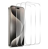 Yoyamo Screen Protector for iPhone 15 Pro Max [3-Pack], 9H Hardness Screen Protector Tempered Glass for iPhone 15 Pro Max (6.7 Inch) [Bubble-free, Anti-scratch]- Ultra HD Screen Guard Saver Shield Film