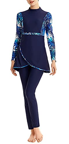 obaSeteck Full Coverage Islamic Burkini Modest Swimwear Long Sleeve Bathing Suit,Muslim Swimsuits for Women (Z5, 3XL, 3X_l)