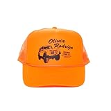 Olivia Rodrigo Womens Trucker Hat Cap, Orange, One Size US