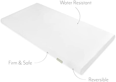 Mother Nurture Essential Eco Fibre Cot Bed Mattress, White, 140 x 70 x 10cm