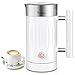 NWOUIIAY Montalatte Elettrico 500W 5 IN 1 Cappuccinatore Elettrico Macchina per Schiuma Automatico Latte Calda/Fredda Montalatte per Cappuccino Macchiato Caffè Latte e Cioccolata Calda