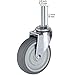 Finnhomy Caster Wheels 3 Inch Set of 4 Heavy Duty Threaded Stem Casters 3/8