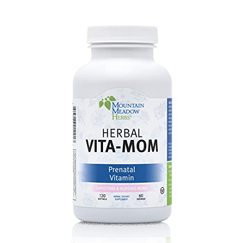 Mountain Meadow Herbs Herbal Vita-MOM for Expecting & Nursing Mothers (Capsule) | Perfect Blend of Essential Minerals & Vitamins | Natural Vital Support for Mom and Baby Health | 120 Counts