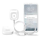 D-Link Next-Gen WiFi Water Leak Detector Starter Kit with 2 sensors—Loud 100 dB Sound Alarm—App Alert—LED Strobe Light—No Hub Required—Works with Google—1000ft Ultra-Long Range—Expandable (SW-A11KT)