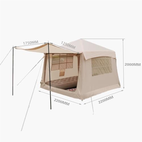 Carpa Inflable Ligera para Camping 2-4 Personas miniatura 2