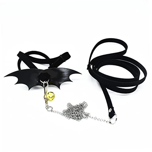 SEWOART Turtle Harness with Wing Design Adjustable Leash for Reptiles Control Rope for Turtles and Tortoises for Outdoor Walks Black