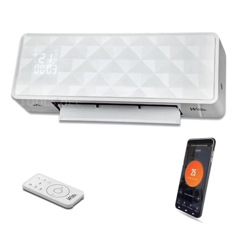 Radiateur soufflant céramique mural 2000W avec télécommande et connexion Wifi - Warm tech