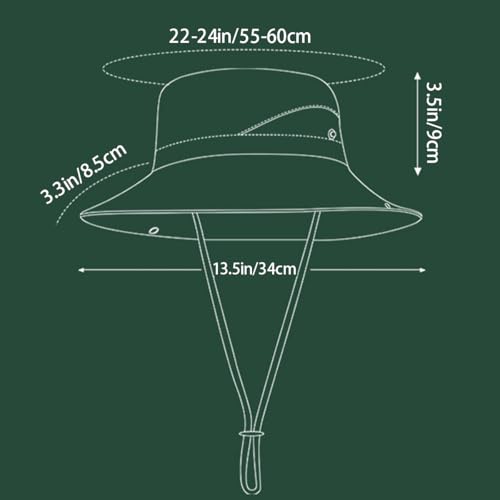 Sombrero personalizado con ala ancha y protección UV UPF 50+ miniatura 7