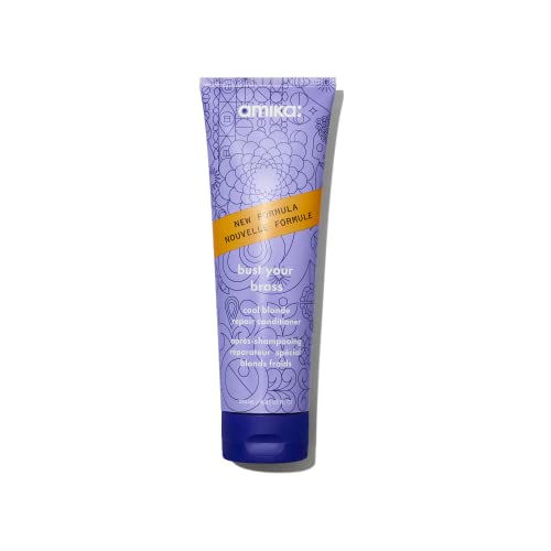 bust your brass cool blonde repair conditioner amika, 8.45 Fl Oz (Pack of 1)
