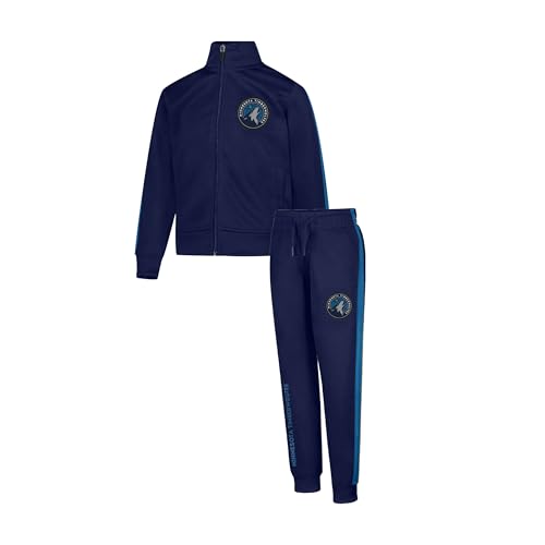 Image of Ultra Game Youth NBA Official Super Soft Full Zip Active Track Jacket and Pants Set