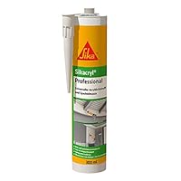 Sika – Acryldichtstoff – Sikacryl Professional - Weiß – Ideal für Dicht- und Anschlussfugen - Für den Innenbereich - Geringe Schrumpfung - 300 ml