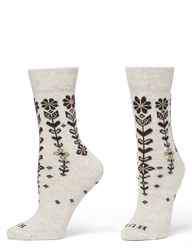Image of HUE womens Crew Length Boot Socks, 2 Pair Pack