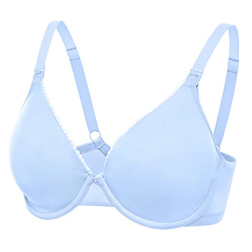 Image of Gratlin Women's Underwire Nursing Bras Support Full Coverage Lightly Padded Maternity Bra for Breastfeeding